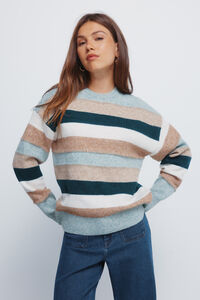 Springfield Camisola listrado multicolorido em relevo