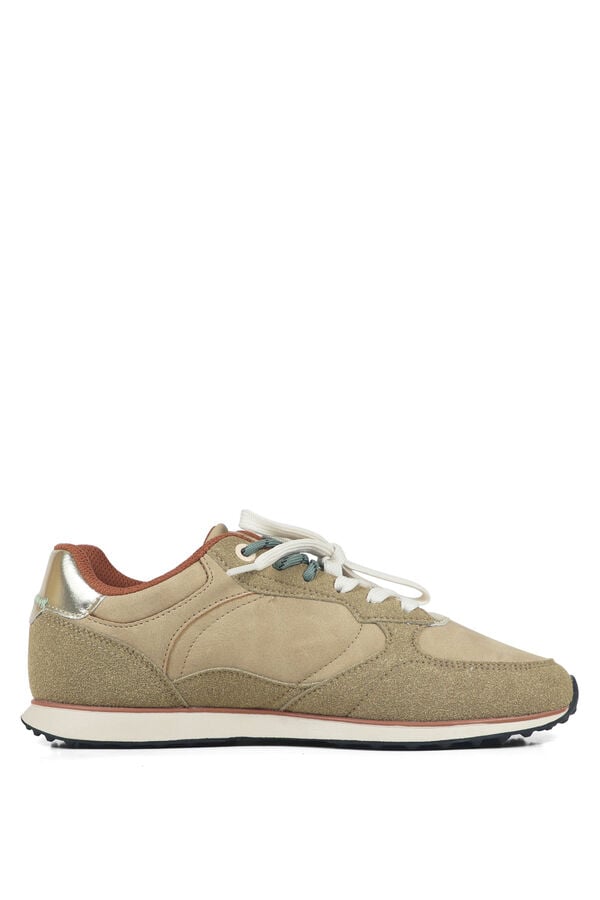 GAP Sapatilhas em tecido e efeito croute branco