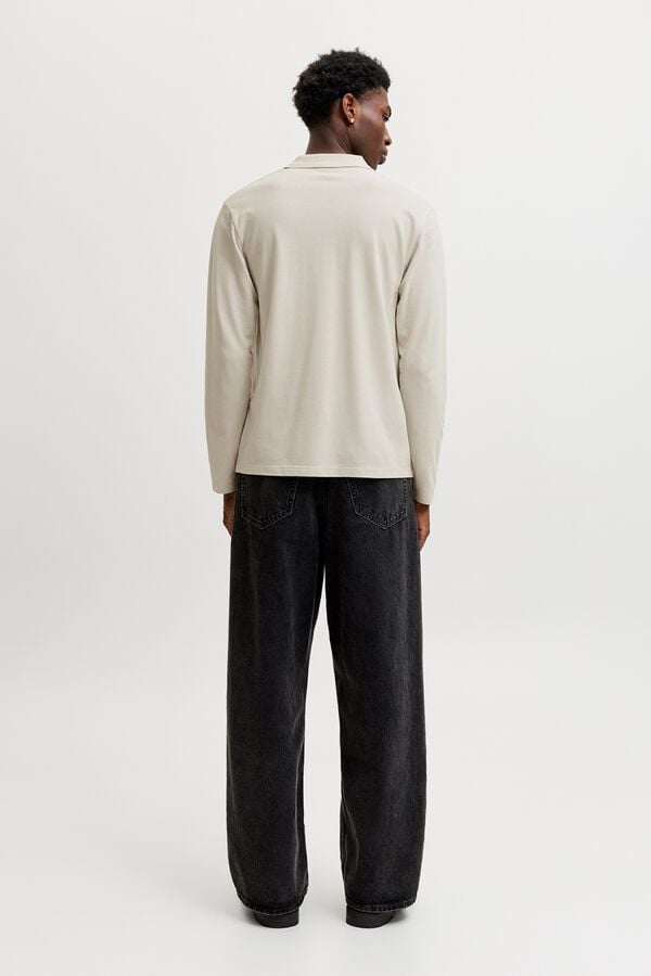 Jack & Jones Polo de manga comprida cinzento