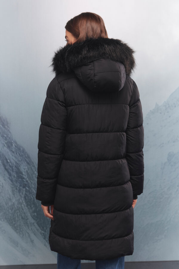 Springfield Sobretudo longo acolchoado Thermolite preto