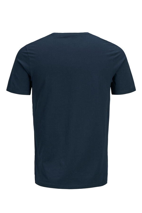Jack & Jones T-shirt manga curta logo azul