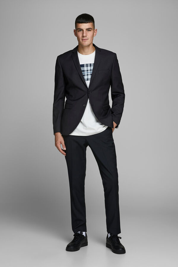 Jack & Jones Men's black slim fit blazer black