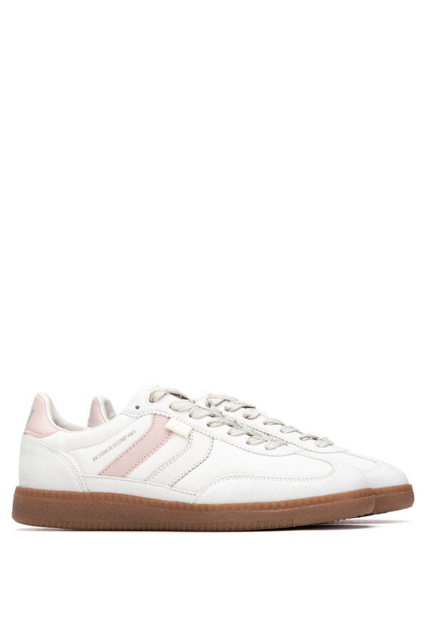XTI Zapatillas Retro Antelina marfil