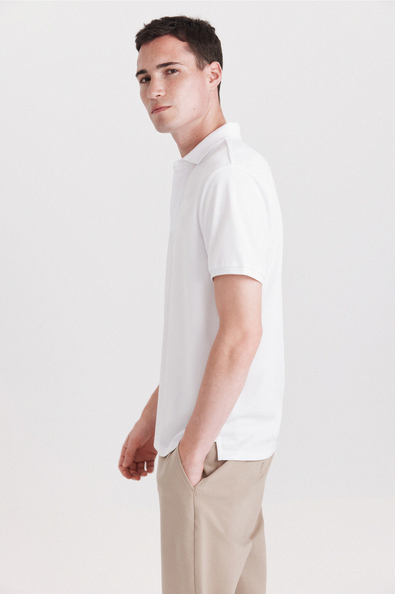 Springfield Polo em tecido t&eacute;cnico slim fit