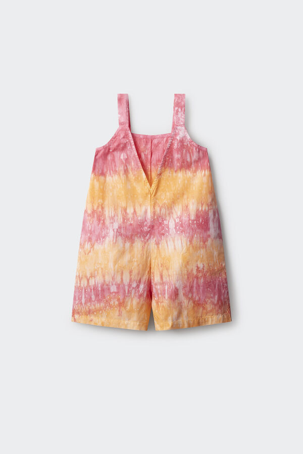Springfield Kids Macacão tie-dye para menina rosa