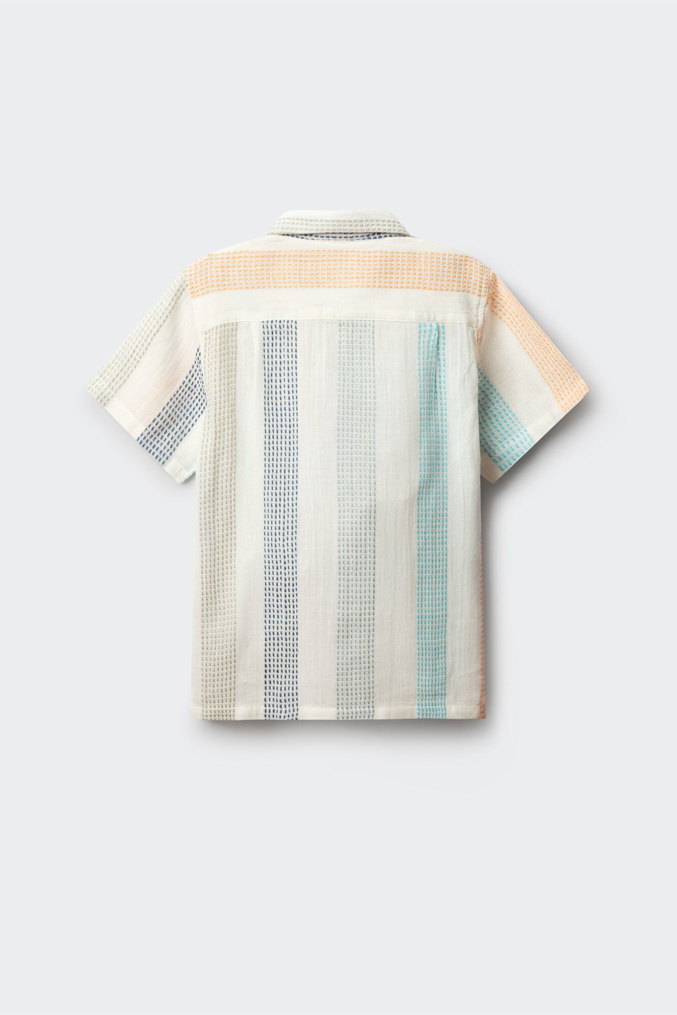 Springfield Kids Camisa de manga curta bordada &agrave;s riscas para menino