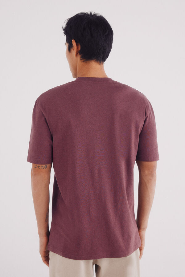 Springfield Camiseta básica melange vermelho