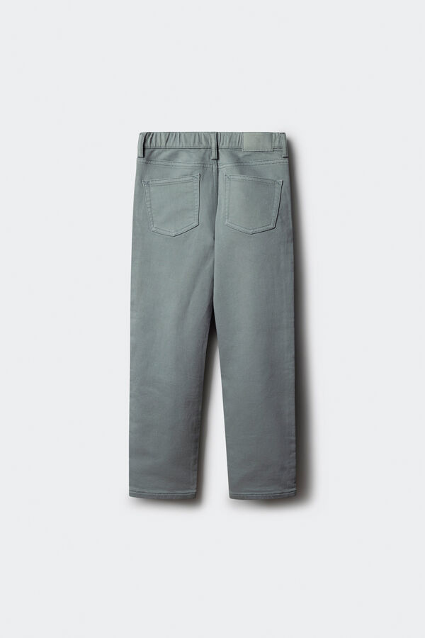 Springfield Kids Calça amarela slim fit de 5 bolsos para meninos azul