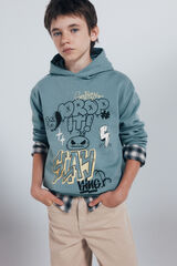 Springfield Kids Sweatshirt "Drop it" para meninos azul