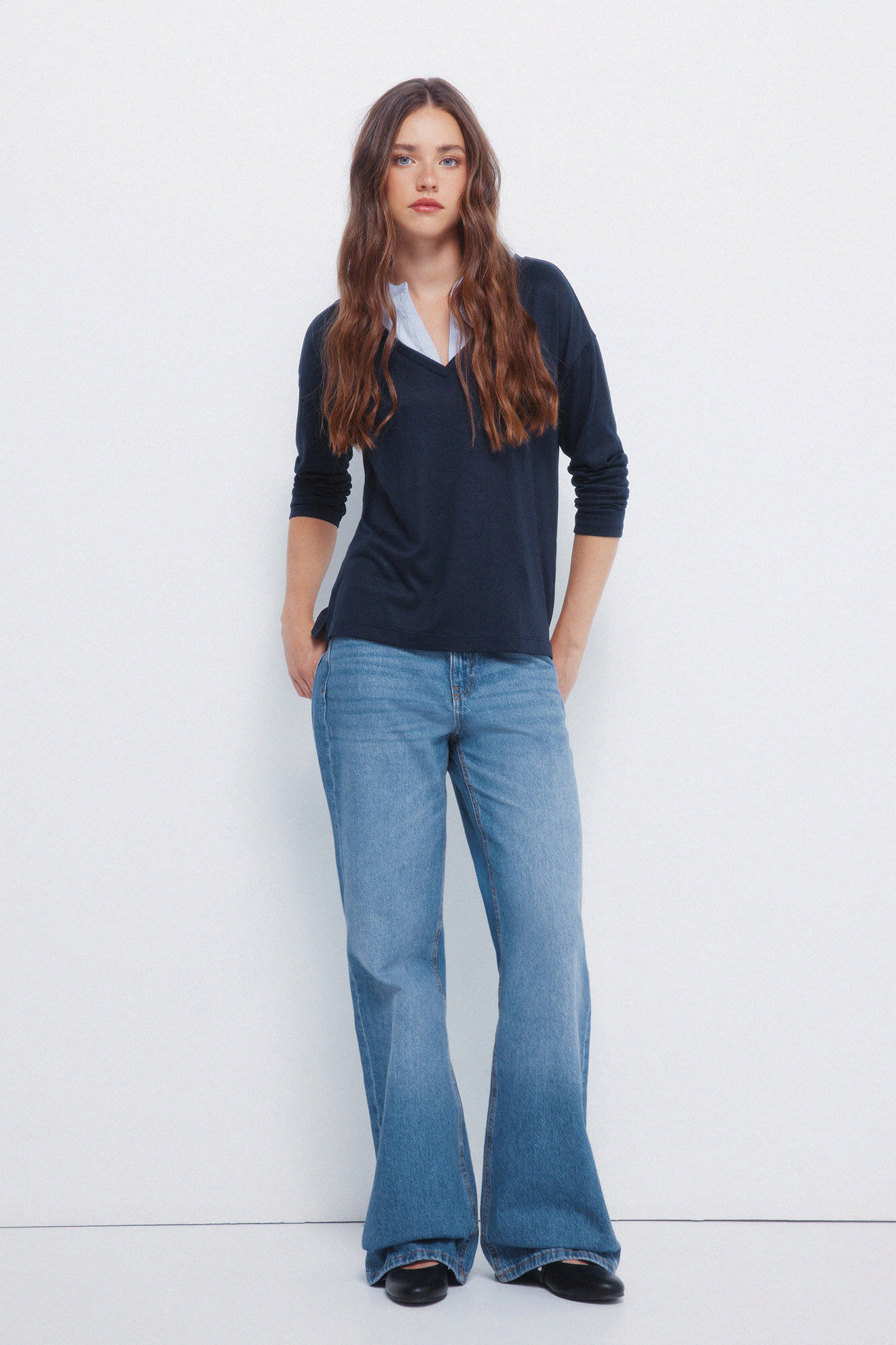 Springfield T-shirt gola combinada