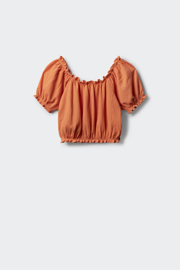 Springfield Kids Blusa franzida para meninas vermelho