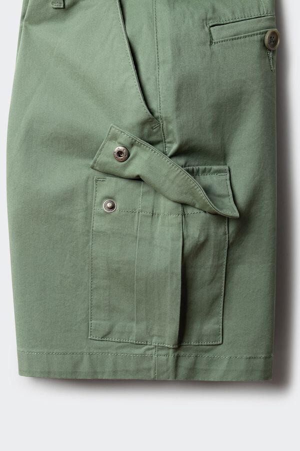 Springfield Kids Bermudas balloon em denim para menino verde