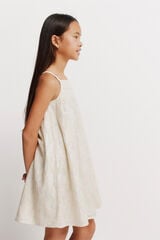 Springfield Kids Vestido menina de lurex castanho