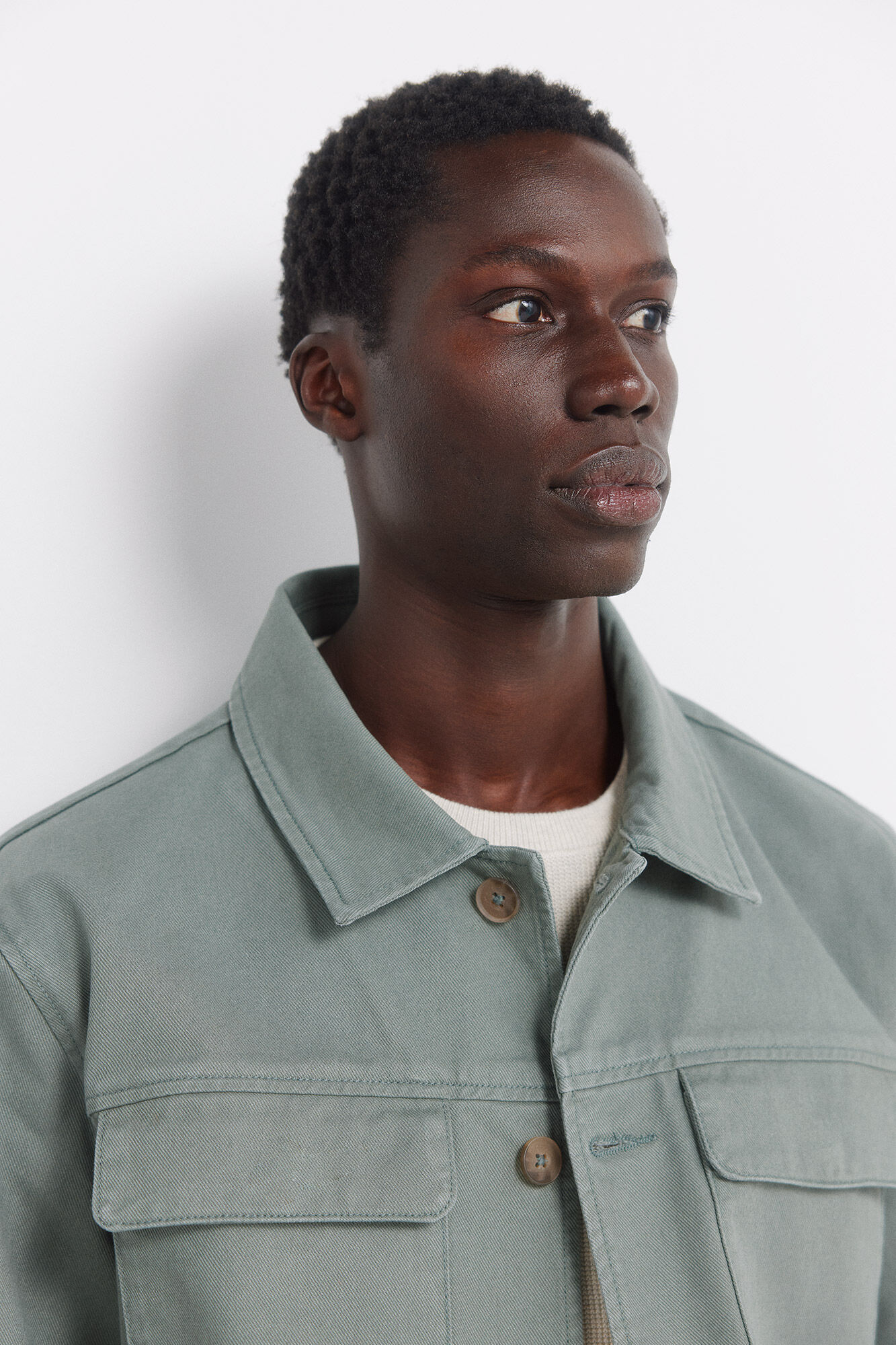 Springfield Sobrecamisa overshirt fit em algod&atilde;o