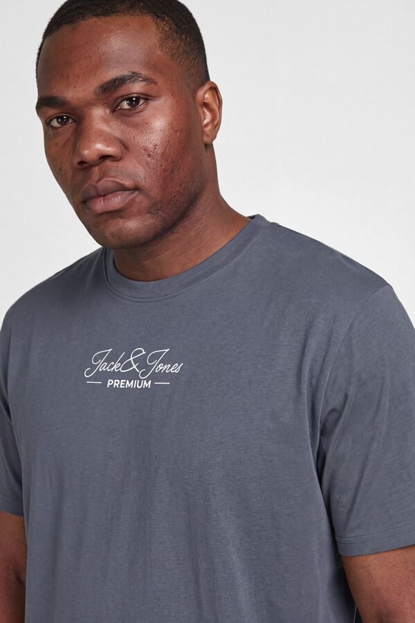 Jack & Jones PLUS T-shirt regular de manga curta cinzento