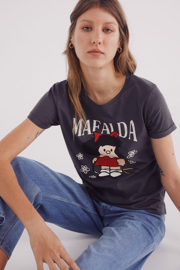 Springfield "Mafalda" T-shirt grey