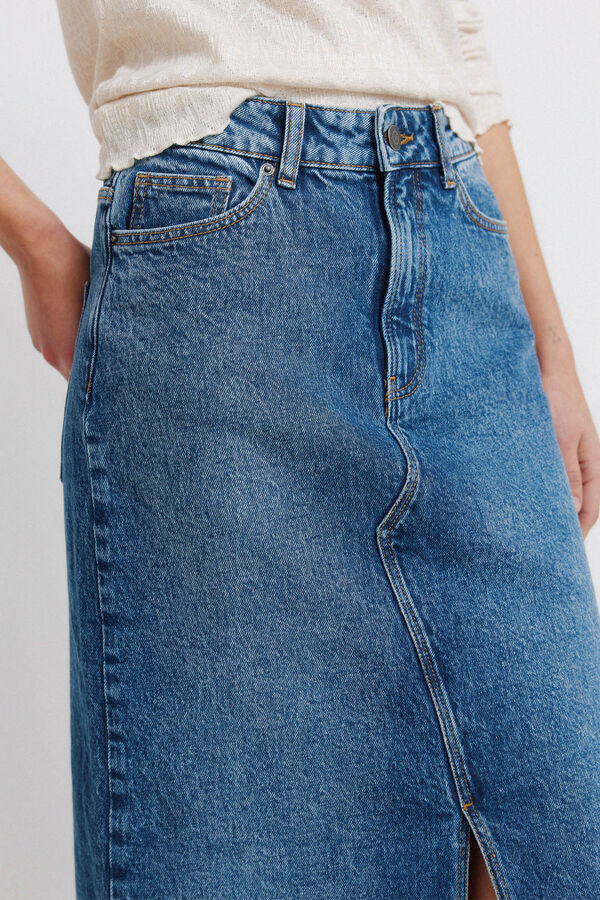 Springfield Saia midi de ganga azul