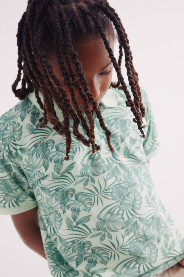 Springfield Kids Polo hawaiano niño verde
