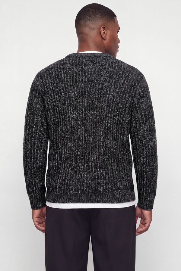 Jack & Jones PLUS Camisola relaxed gola redonda azul