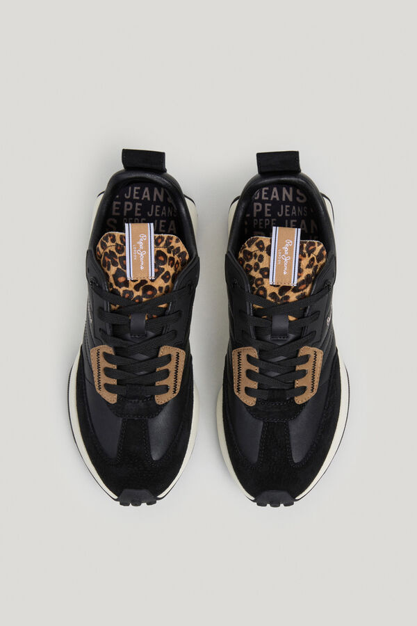 Pepe Jeans Sapatilhas com lingueta de pelo preto