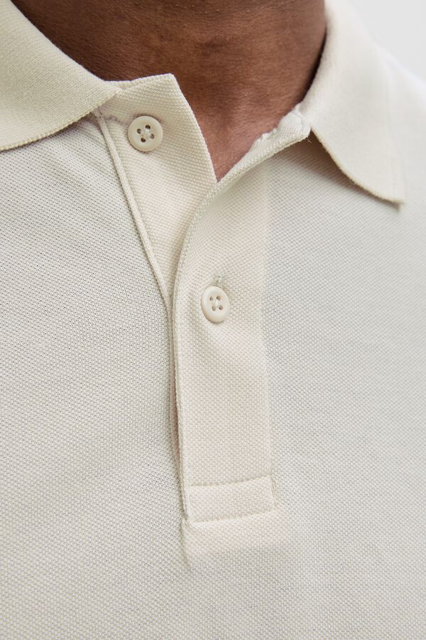 Jack & Jones Polo regular fit em malha cinzento