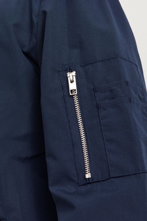 Jack & Jones PLUS Blus&atilde;o bomber azul