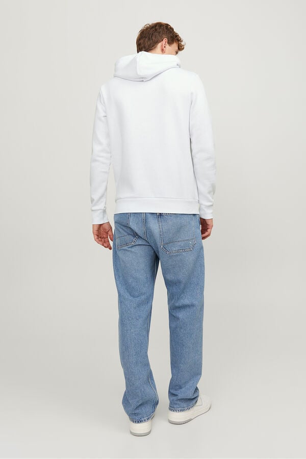 Jack & Jones Sweatshirt logo capuz branco
