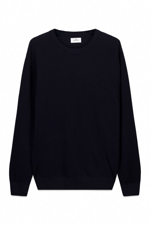 Springfield camisa b&aacute;sica estruturada azul