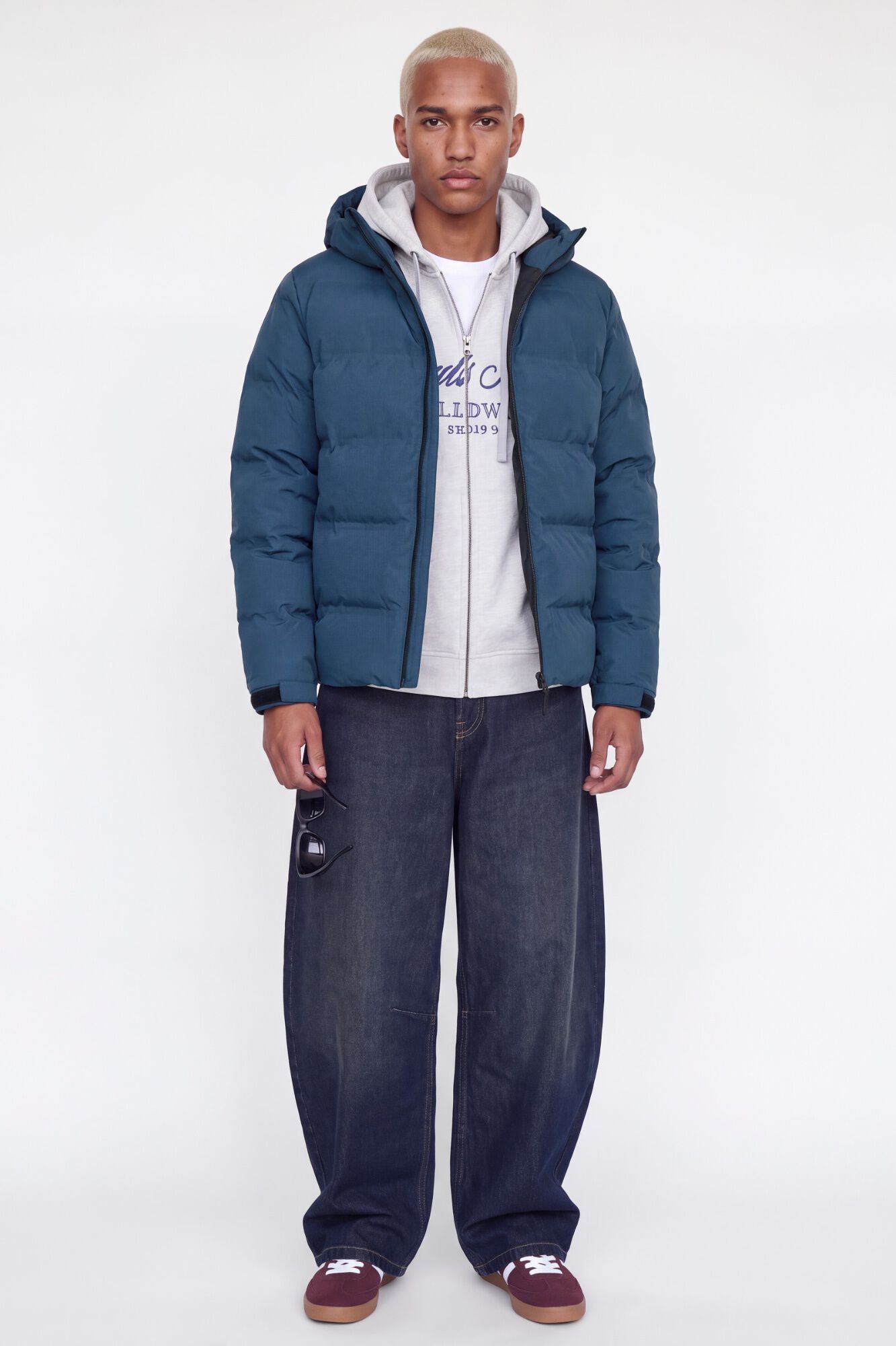Jack & Jones Blus&atilde;o puffer com capuz
