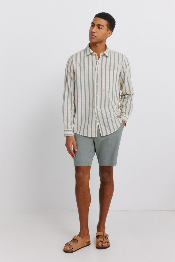 Springfield Bermudas estruturadas verde