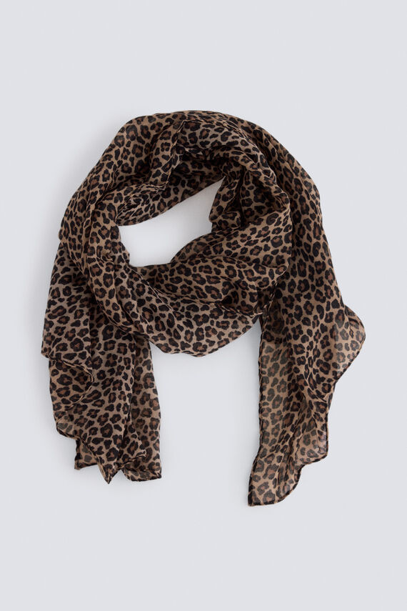 Fular estampado animal print