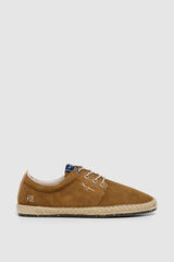 Pepe Jeans Detalhes de juta do tênis Bluchers castanho