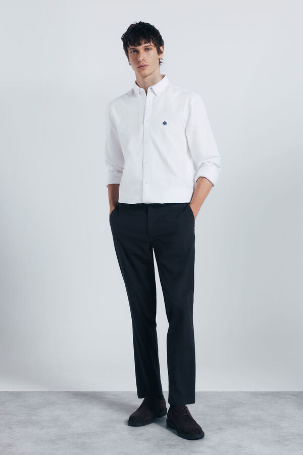 Springfield Camisa Oxford branco
