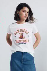 Springfield camiseta gráfica americana vison