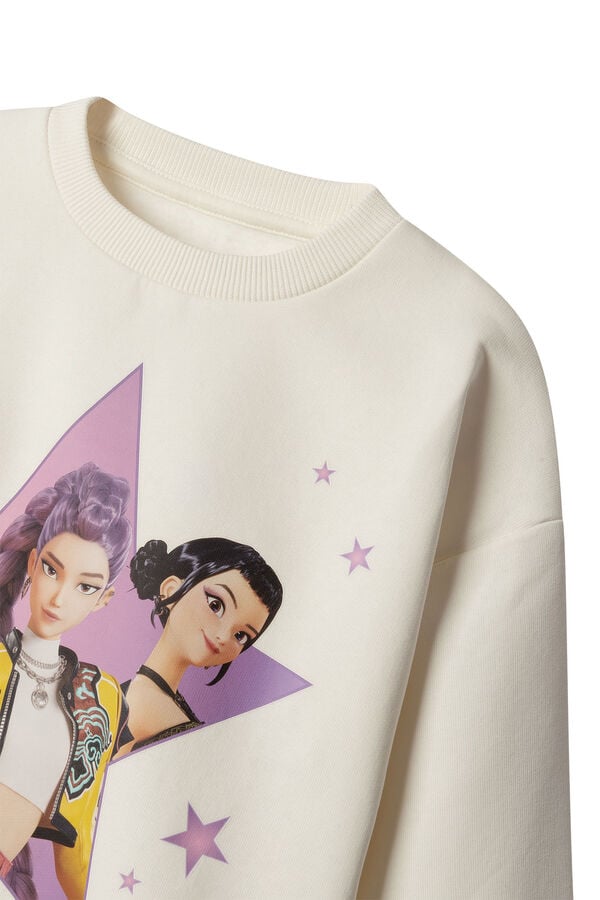 Springfield Kids Sweatshirt "KPOP HUNTRIXX" menina bege