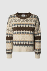 Pepe Jeans Camisola de malha Celestine castanho