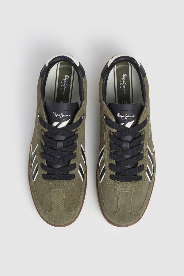 Pepe Jeans Camurça Cupsole de camurça verde