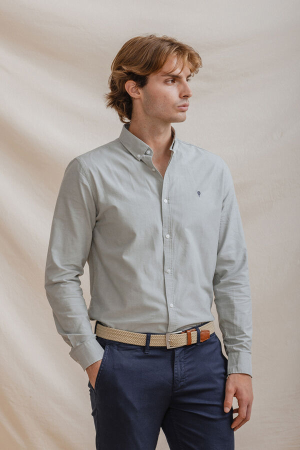 Celopman Camisa Oxford verde