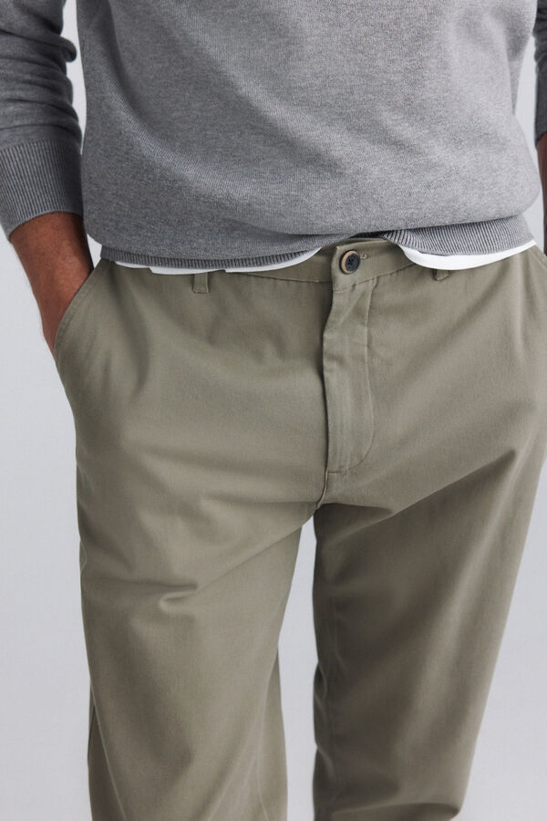 Springfield Cal&ccedil;as chino comfort fit Caqui escuro