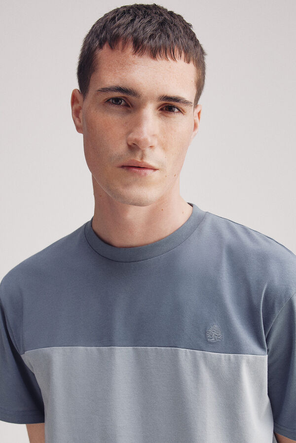 Springfield T-shirt color block azul