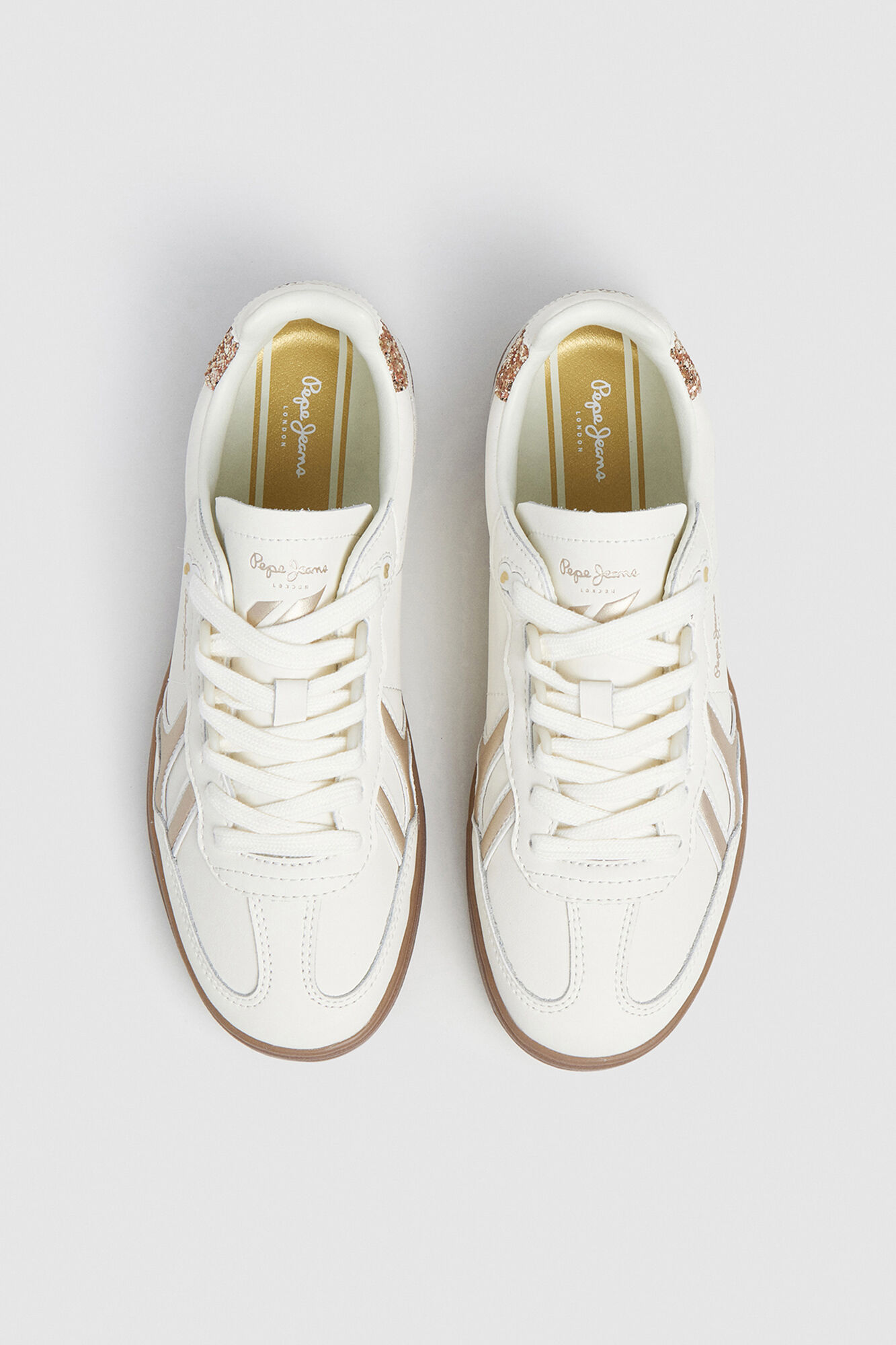 Pepe Jeans Zapatillas Piel Con Detalles En Ante