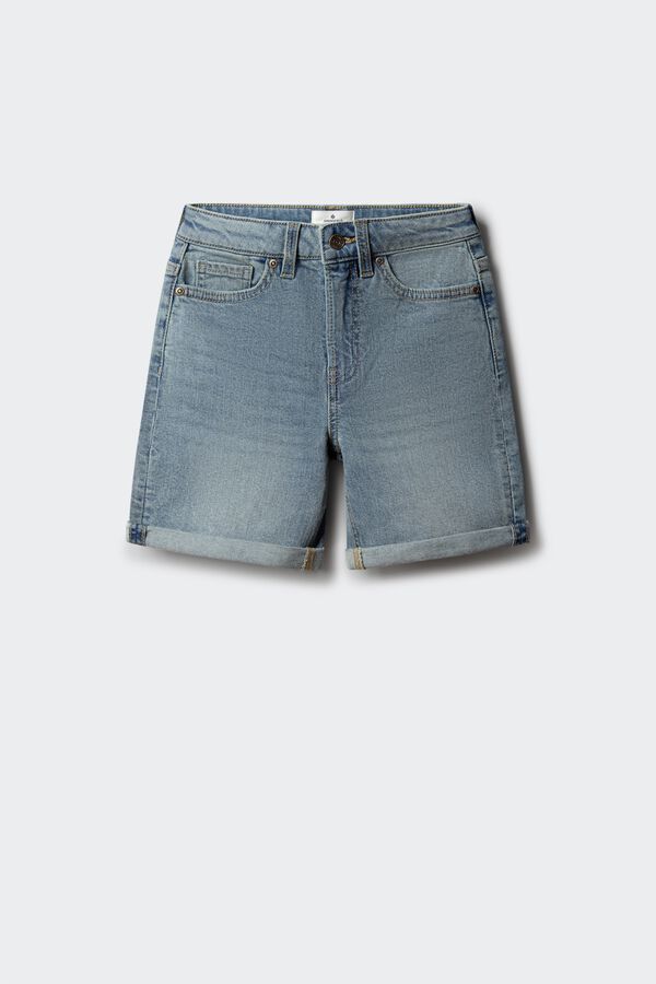 Springfield Kids Bermudas infantil em denim azul