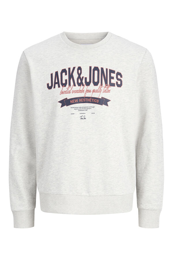Jack & Jones Sweatshirt logo grande branco