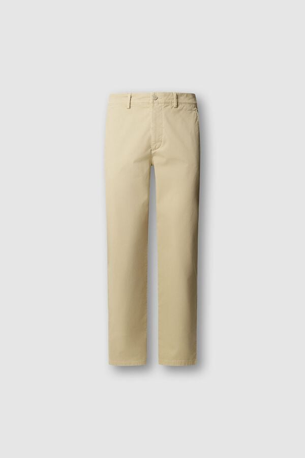 Pepe Jeans Cal&ccedil;as chino slim bege