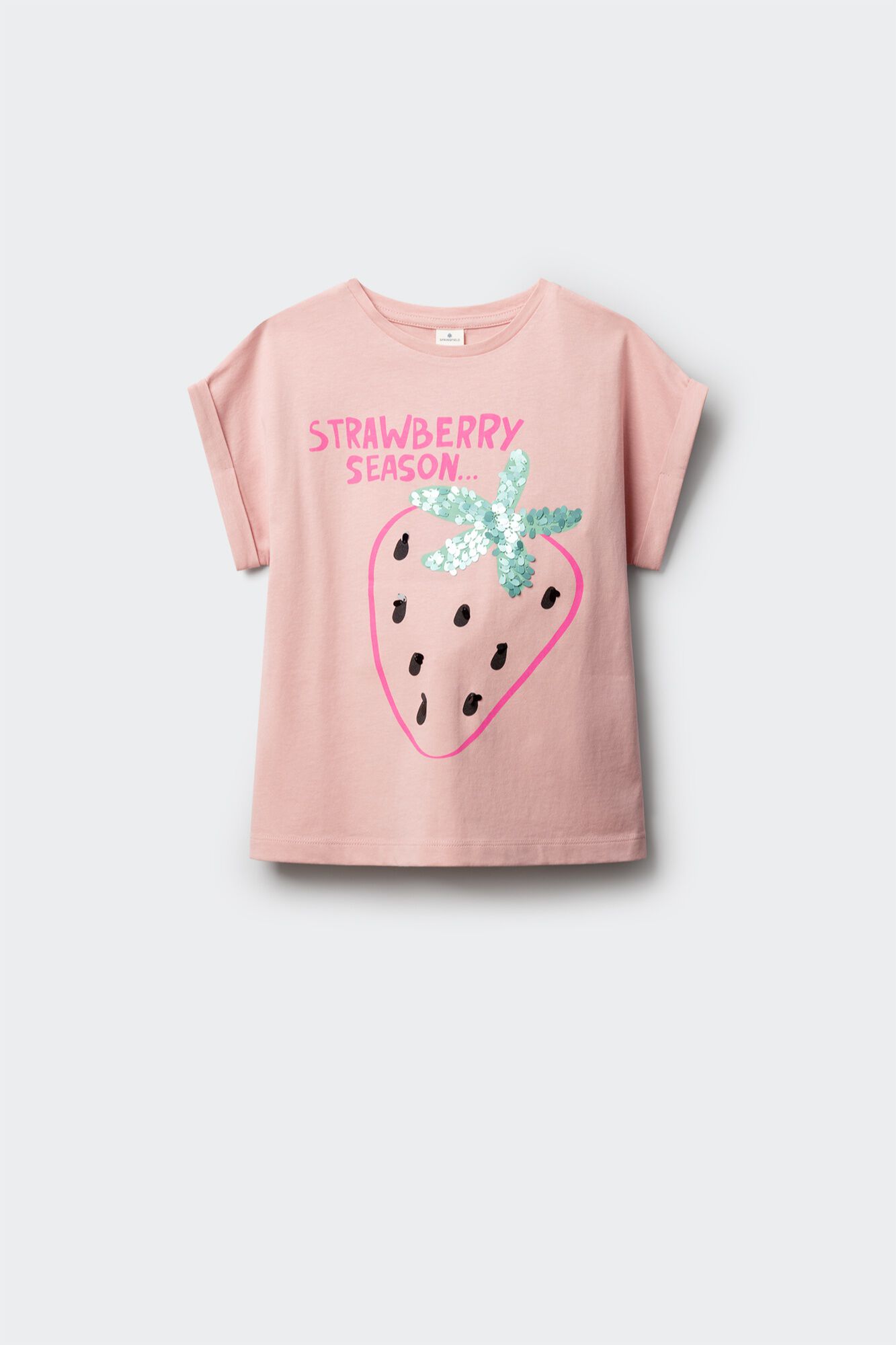 Springfield Kids T-shirt de manga curta morango menina