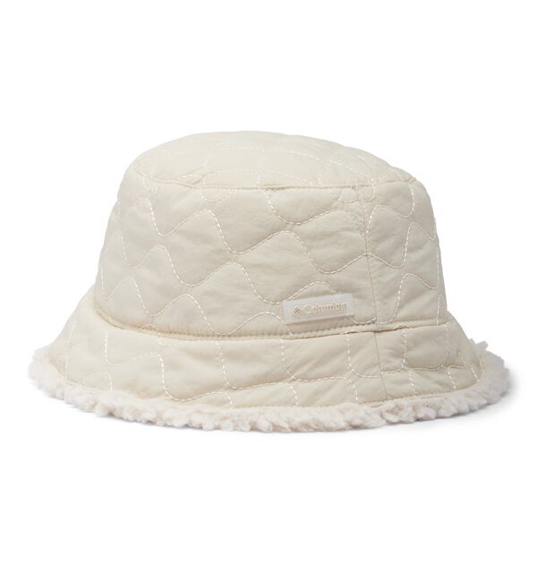 Columbia Chap&eacute;u Bucket Revers&iacute;vel Acolchoado Winter Pass&trade; II Sherpa Forro polar Unissex bege