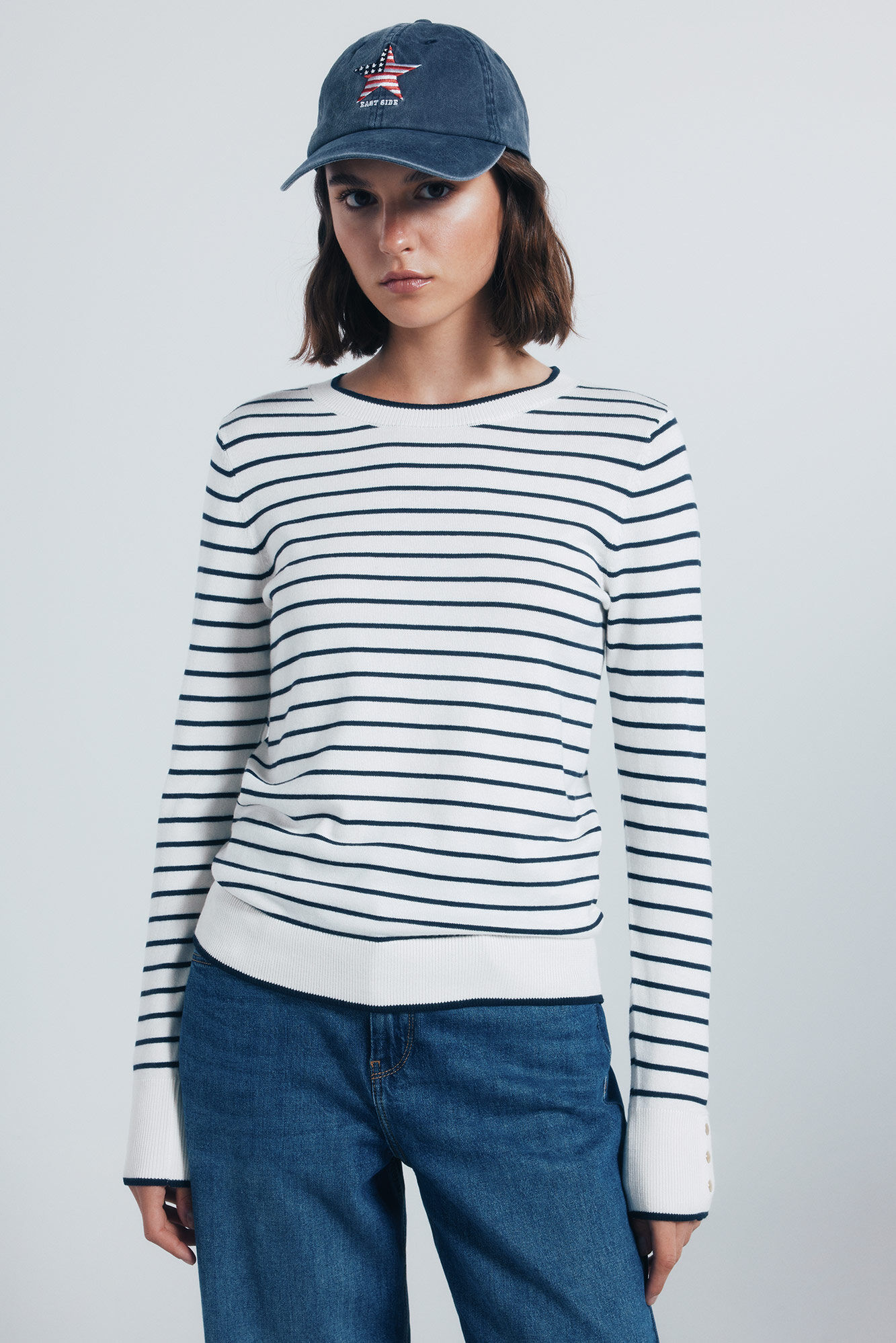 Springfield Jersey fino botones pu&ntilde;os