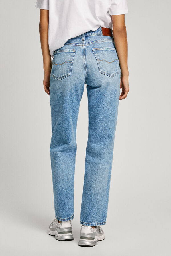 Springfield Straight Jeans HW Vintage  bluish