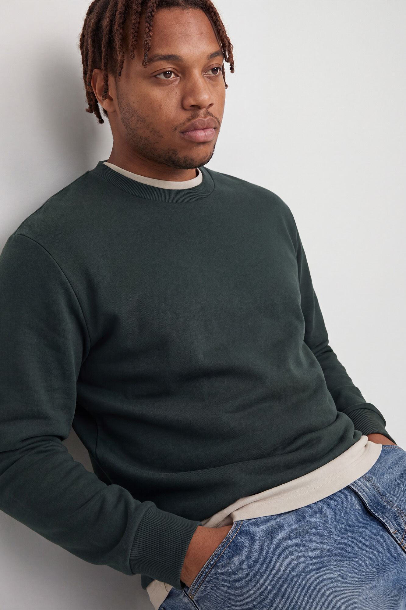 Jack & Jones PLUS Sweatshirt de gola redonda