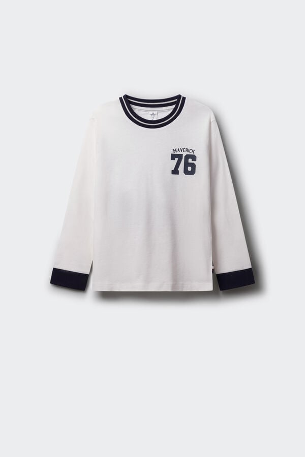 Springfield Kids Camiseta manga comprida Maverick para menino bege